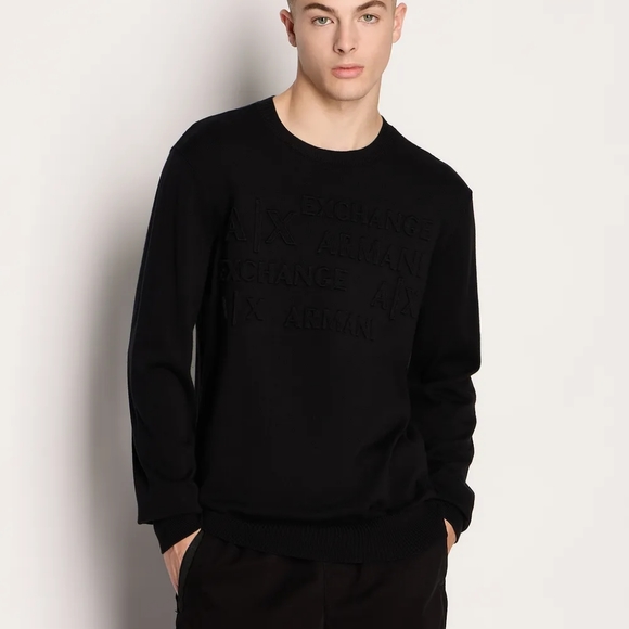 Armani Exchange Other - Armani Exchange Embossed-lettering long-sleeved sweatshirt